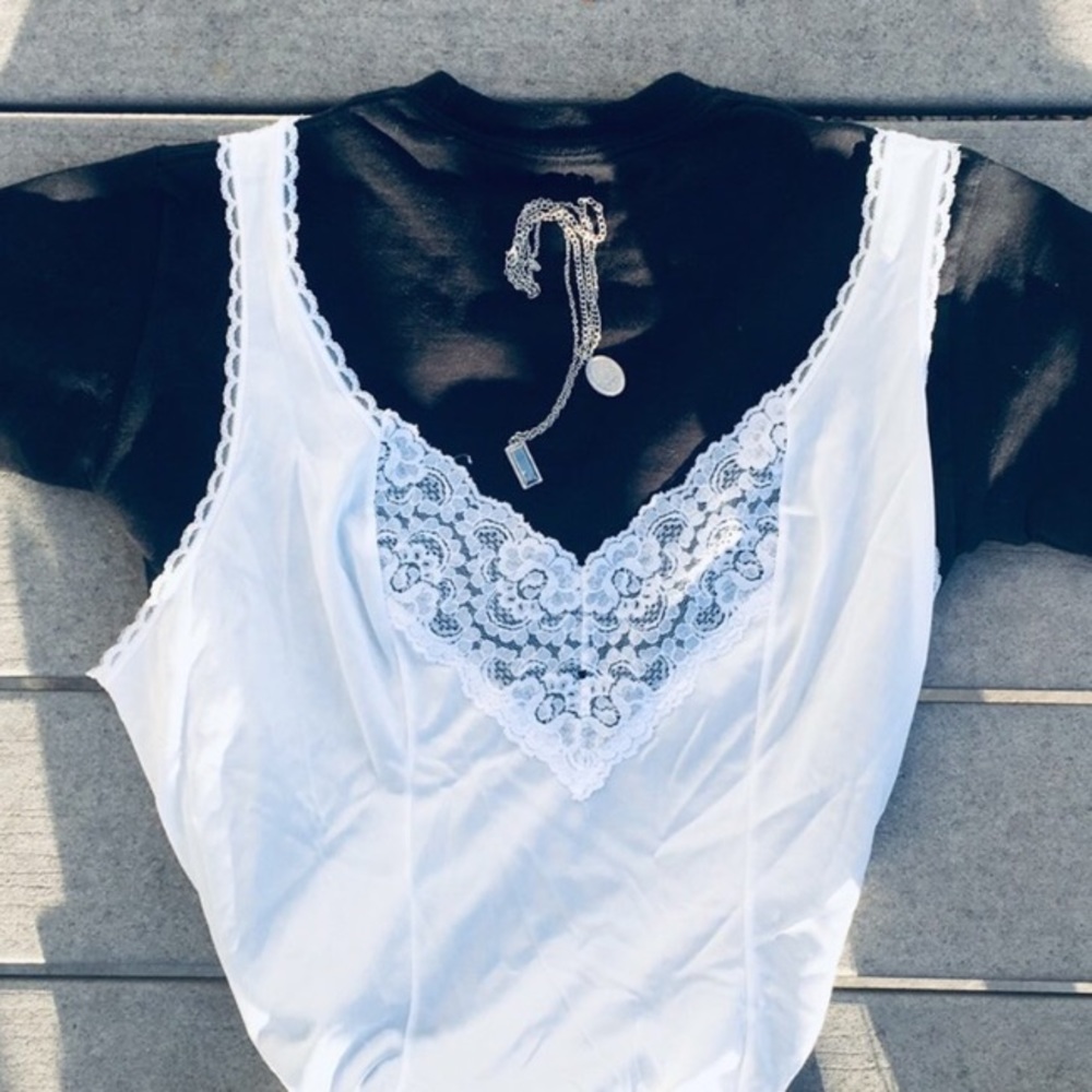 White Lacey camisole/lingerie top